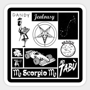 SCORPIO ZODIAC SIGN CHART Sticker